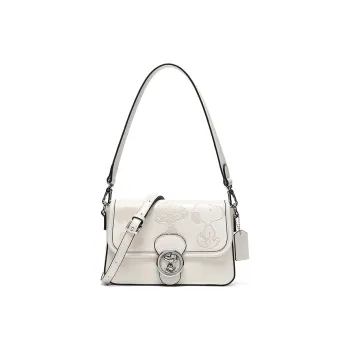 SNOOPY PU Shoulder Bag Crossbody Bag Regular Women's Ecru