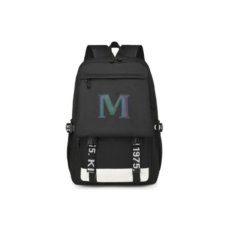 BAODIDAISHU Nylon Fabric Backpacks Regular Men's Black-5