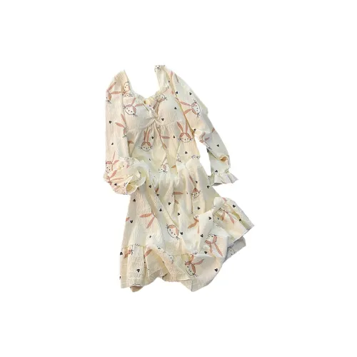 Ta Yan Nightgown Women's Apricot