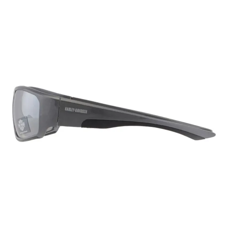Harley Davidson Plastic Rectangular Sunglasses Men's Gray-2