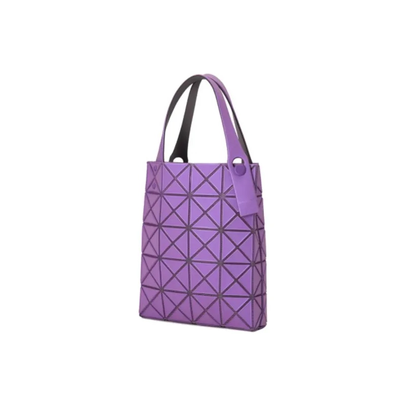 ISSEY MIYAKE Lucent Boxy Bonded PVC Resin Handbag Mini Women's Purple-2