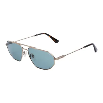 Police Metal Plastic Aviator Sunglasses Men's Gold