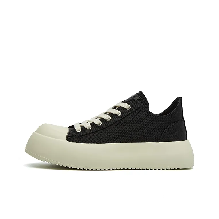 Oak Elephant Coverage Cushioning Low-Top Skateboard Shoes Men's Black-5