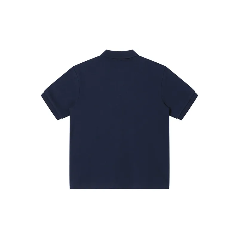DANGEROUSPEOPLE Polo Shirt Unisex Navy Blue-1