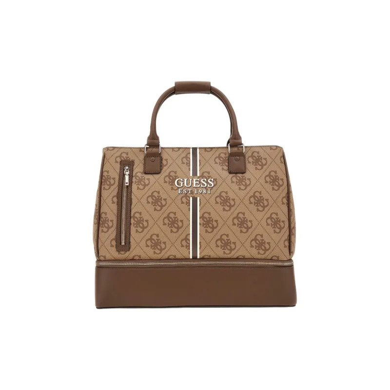 GUESS Polyurethane Shoulder Bag Crossbody Bag Handbag Regular Women's Beige-0
