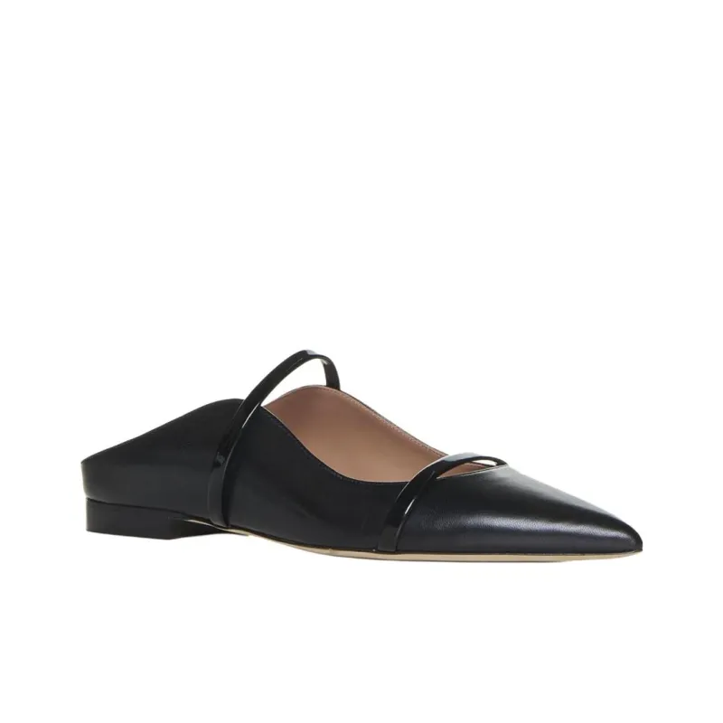 Malone Souliers Maureen Wrap-toe Slippers Women's Black-2
