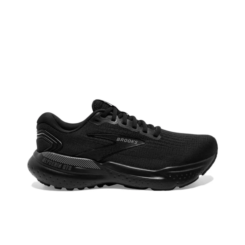 Brooks Glycerin GTS Slip Resistant Low Top Running Shoes Men's Black-1