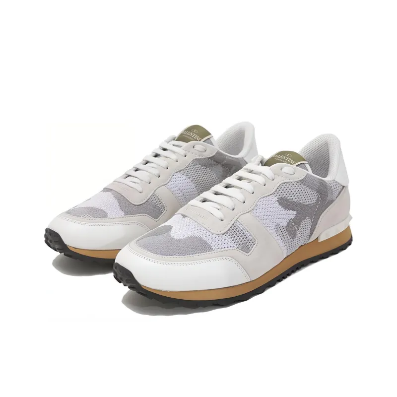 Valentino Garavani Rockrunner Camouflage Lace Up Sneakers-2