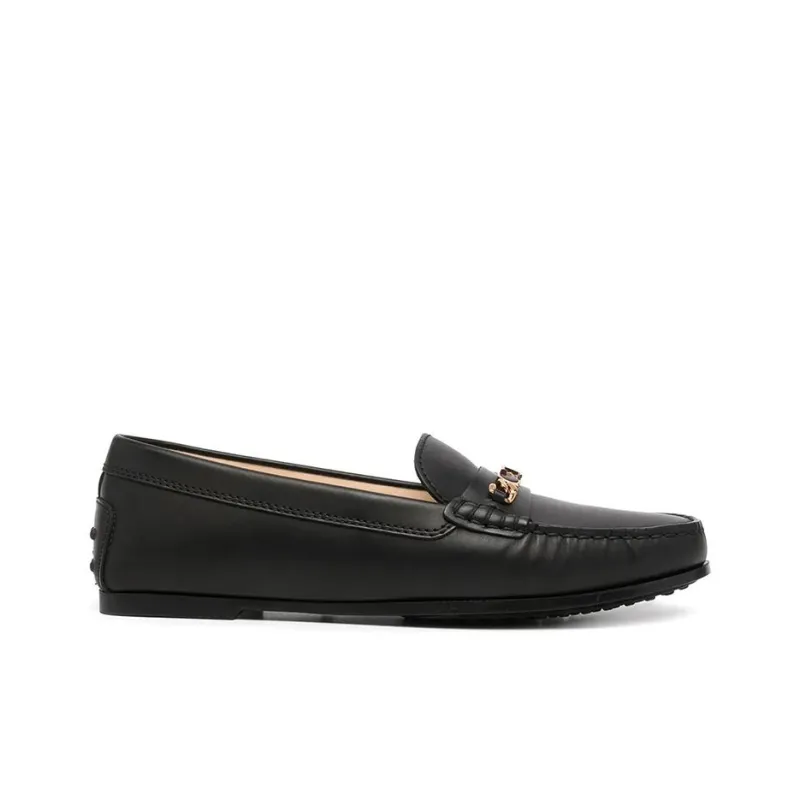 TOD'S Logo-plaque Polished-finish Loafers-1