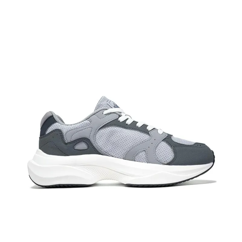 361° Breathable And Slip Resistant Low Top Casual Shoes Men's Gray Blue-1