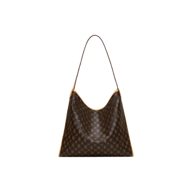 Hush Puppies PVC Hobo Bag, Shoulder Bag, Handbag Medium Size Women's Coffee-3