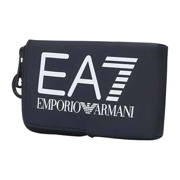 EMPORIO ARMANI Fabric Cell Phone Pouch Unisex Black-1