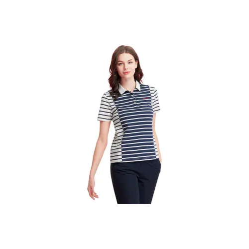 NAUTICA Polo Shirts Women's Light Navy Blue