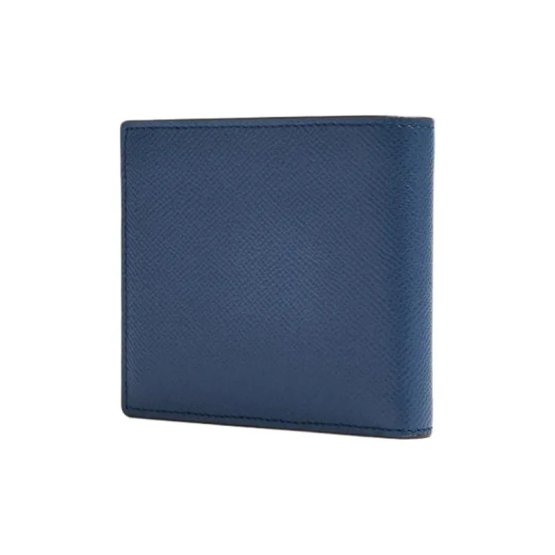 TOD'S Calfskin Wallet Men's Blue-1