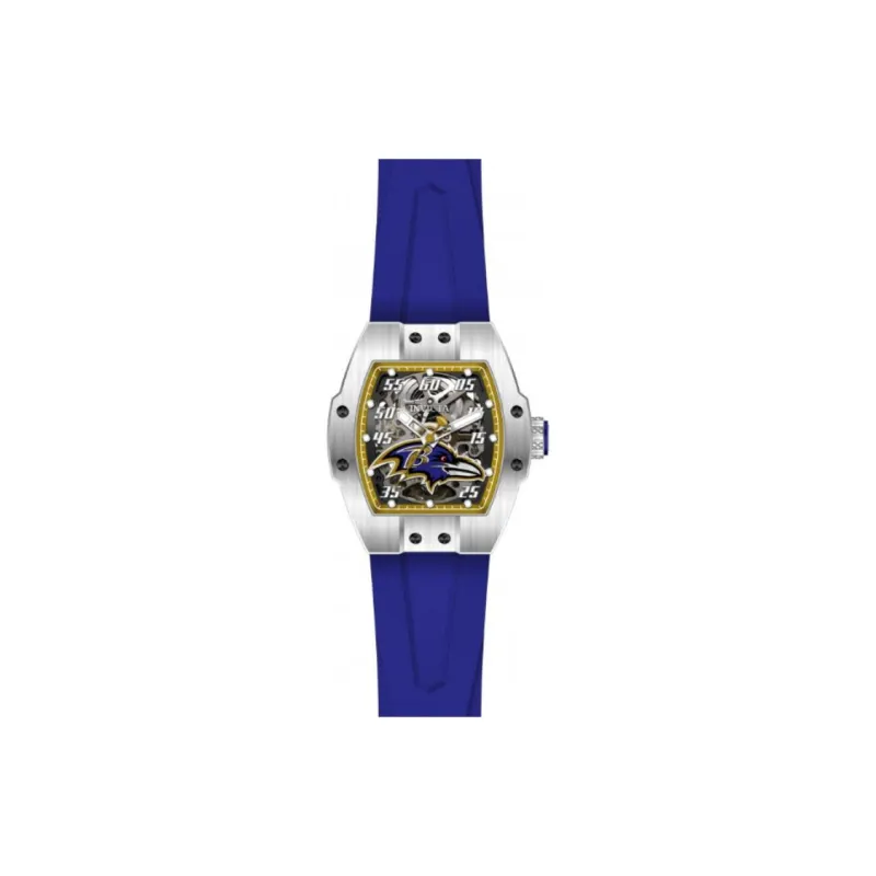 INVICTA Wrist Watch Automatic Mechanical Movement Silicone Strap 44mm Cut-Out Dial Men's Watches-2