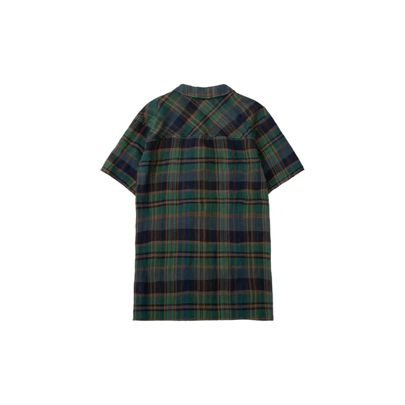CYCLE DOCUMENT Shirt Women's Dark Green Plaid-1