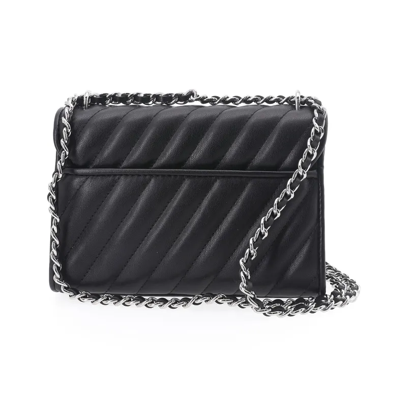 MICHAEL KORS Rose Sheepskin Shoulder Bag Crossbody Bag Small Size Women's Black-4