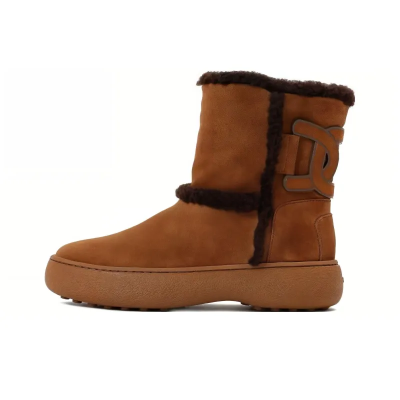 TOD'S Kate Shearling Suede Boots-2