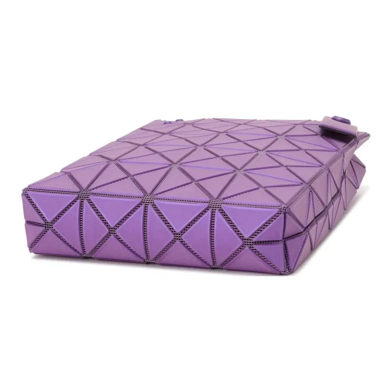 ISSEY MIYAKE Lucent Boxy Bonded PVC Resin Handbag Mini Women's Purple-7