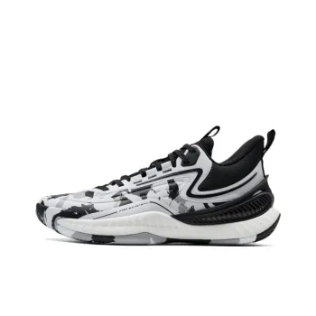 XTEP Shudder 2 Generations Wear resistant And Lightweight Low Top Basketball Shoes Men's White Black