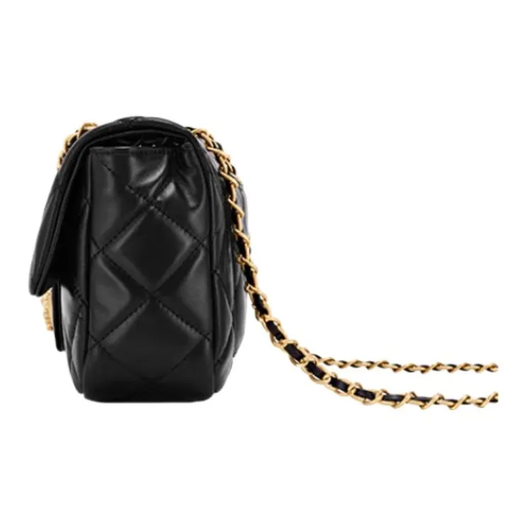 Hush Puppies Synthetic Leather Crossbody Bag Shoulder Bag Medium Size Women's Black-2