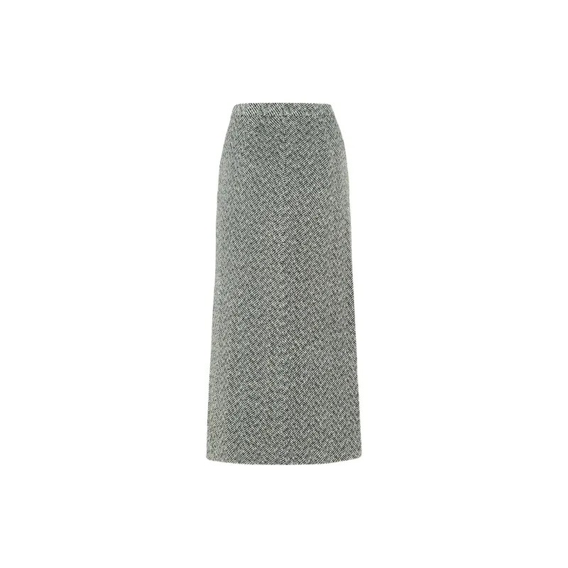 Self portrait Herringbone Midi Skirt-2