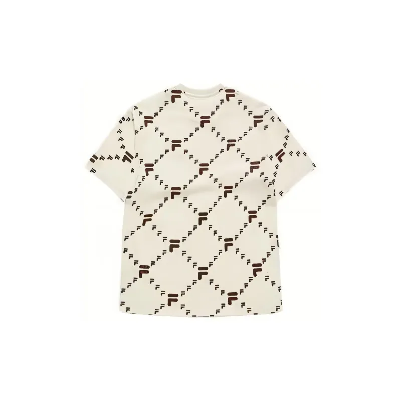FILA FUSION T-Shirt Unisex Imitation Antique White-1