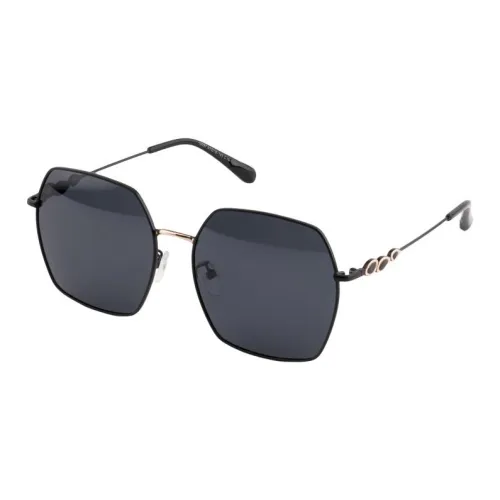 Balenciaga Acetate Irregular Shape Sunglasses Womens Black