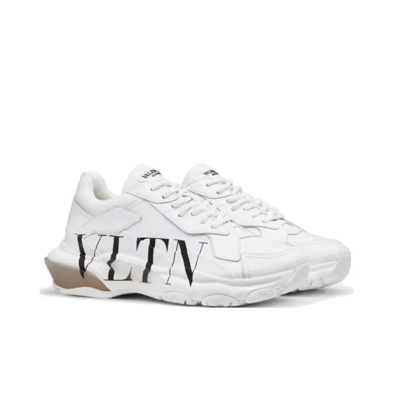 Valentino Bounce Vltn Low Top Chunky Sneakers Women's White Asian Version-2