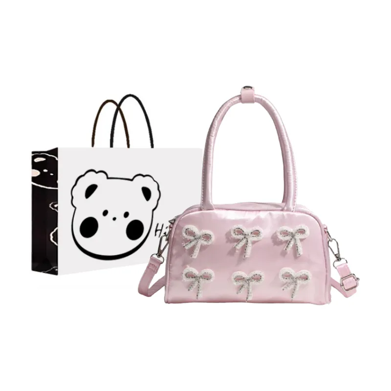 NX DOUGHNUT Polyester Handbag Shoulder Bag Regular Women's Pink-2