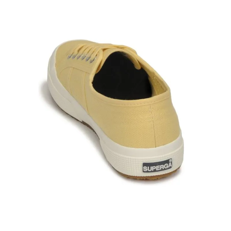 SUPERGA Anti Slip Wear Resistant Low Top Skateboard Shoes Women's Yellow-4