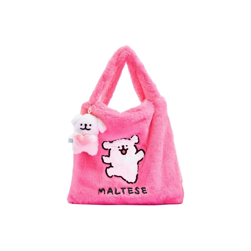 The Green Party Polyester Shoulder Bag Women's Blue White/Bright Pink-5