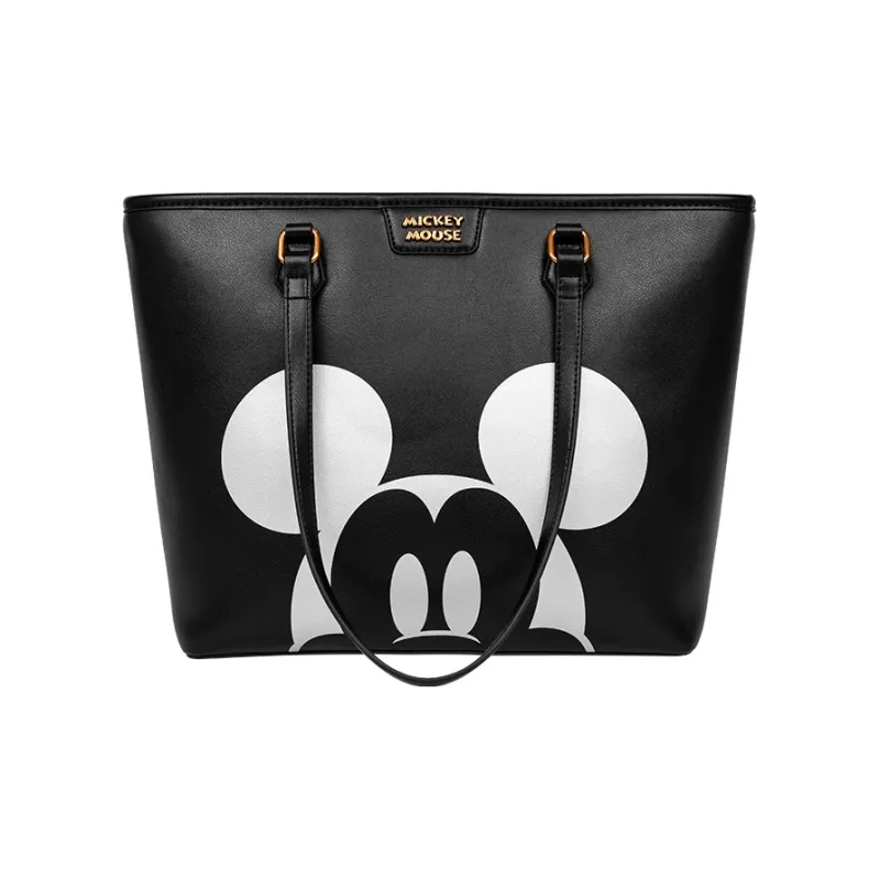 Disney Mickey Series PU Tote One Shoulder Handbag Regular Women's Black-1