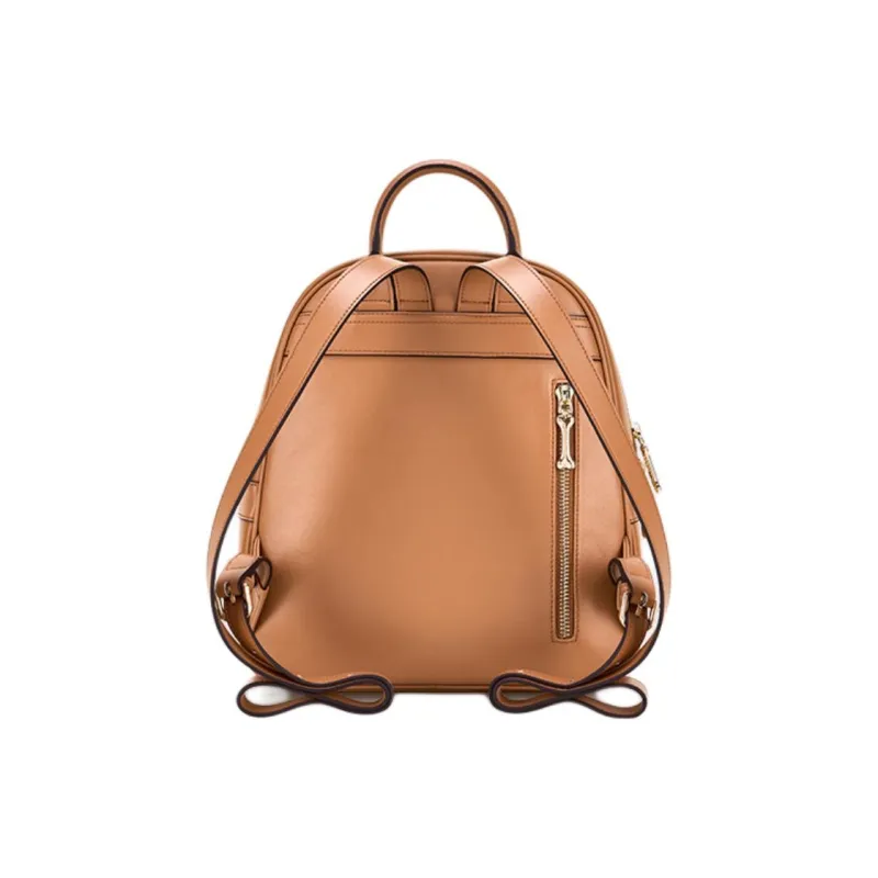 Hush Puppies Cow Split Leather Backpack Medium Size Women's Brown-3
