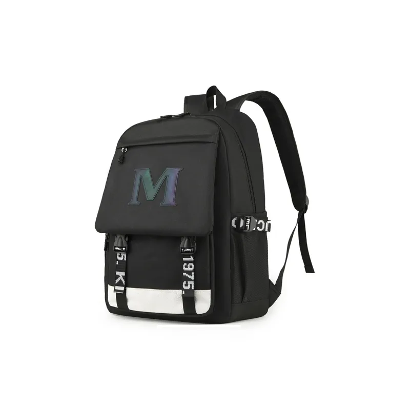 BAODIDAISHU Nylon Fabric Backpacks Regular Men's Black-6