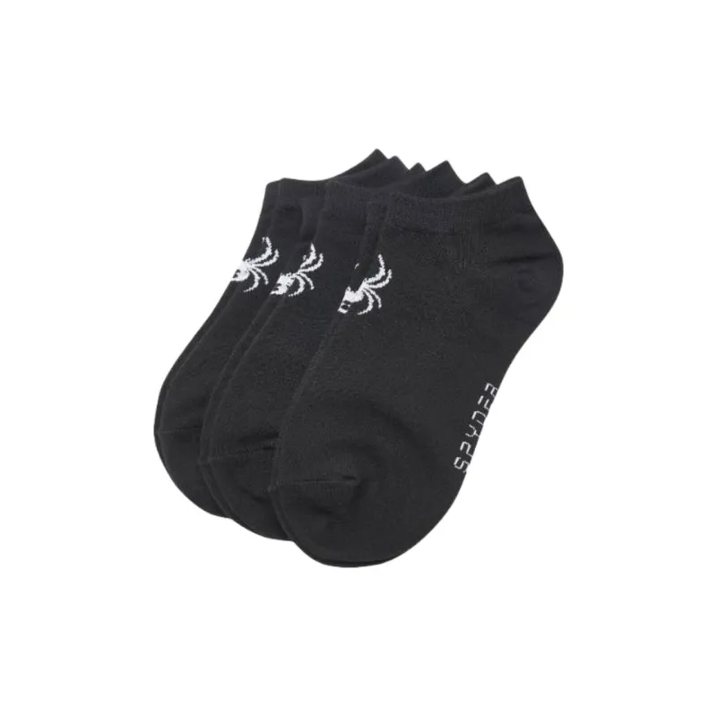SPYDER Ankle Socks Unisex 3 Pack Black-1