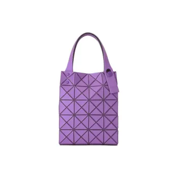 ISSEY MIYAKE Lucent Boxy Bonded PVC Resin Handbag Mini Women's Purple