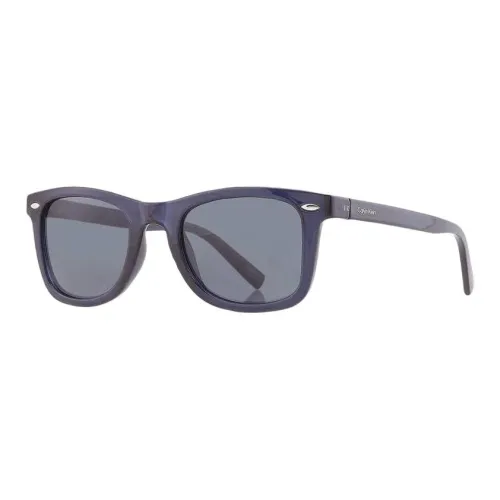 CALVIN KLEIN Plastic Irregular Shape Sunglasses Men's Dark Blue