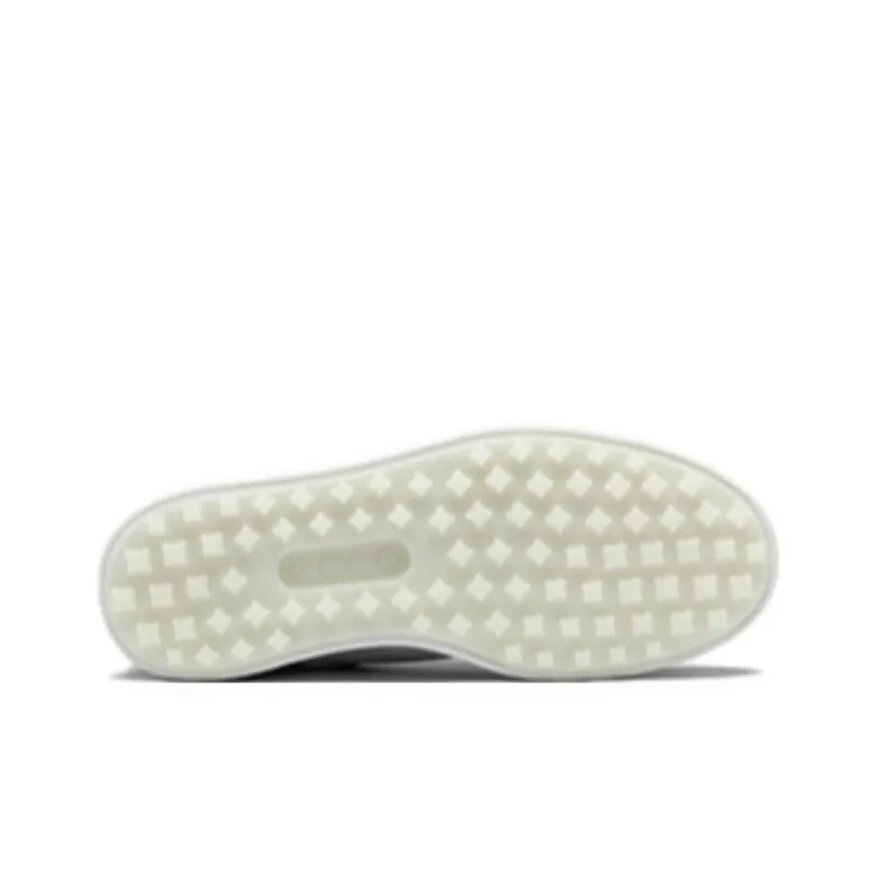 Ecco Low Top Skateboard Shoes Men's White/Black/Sandstone Gray-1