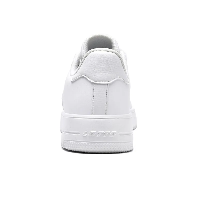 LOTTO Anti Slip Wear Resistant Low Top Skateboard Shoes Men's White-4
