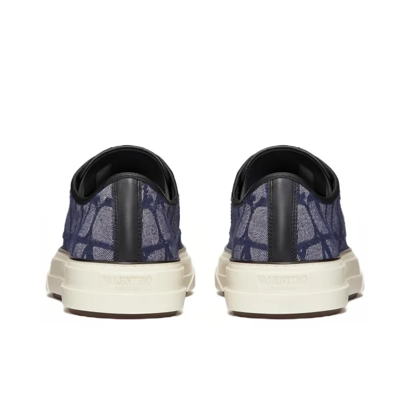 Valentino Toile Iconographe Totaloop Lace Up Sneakers-3