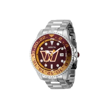 INVICTA Wrist Watch Automatic Mechanical Movement Stainless Steel Strap 47mm Red Watch Dial Men's Watches