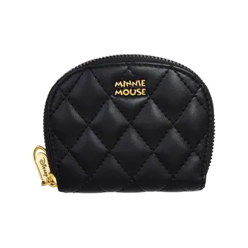 Disney Minnie Series Pu Synthetic Leather Storage Bag Card Holder, Wallet Regular Unisex Black