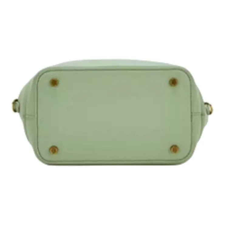 Hush Puppies Cow Leather Shoulder Bag Crossbody Bag Handbag Medium Size Women's Brown/Khaki/Light Green-18