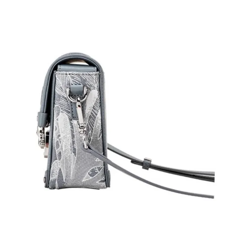 Hush Puppies Synthetic Leather Crossbody Bag Shoulder Bag Women's Gray-2