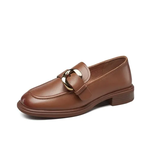 YEARCON Loafer Women's Yellow Brown