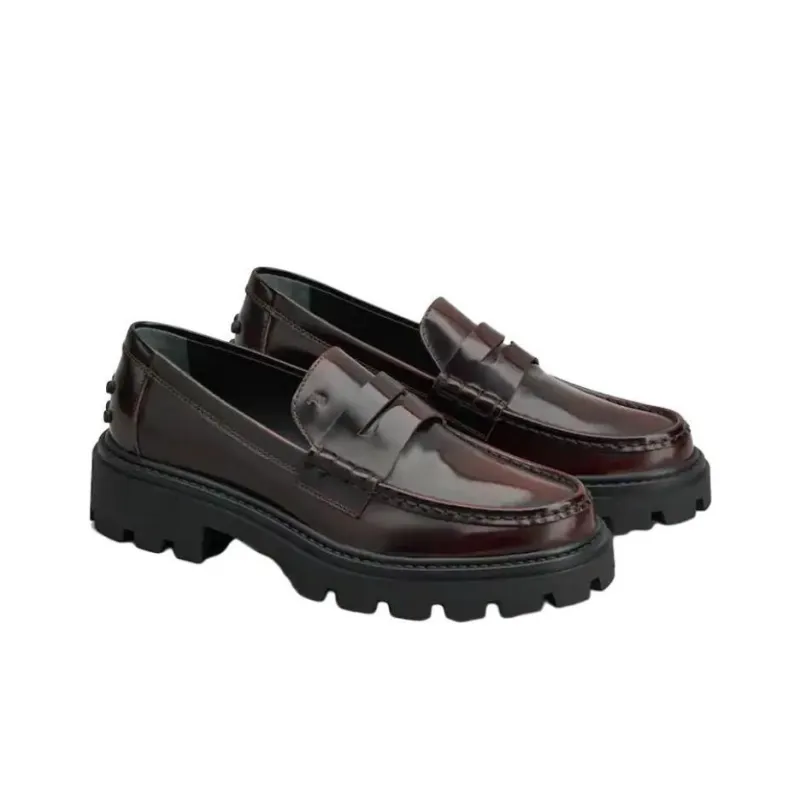 TOD'S Semi-patent Leather Loafers-2