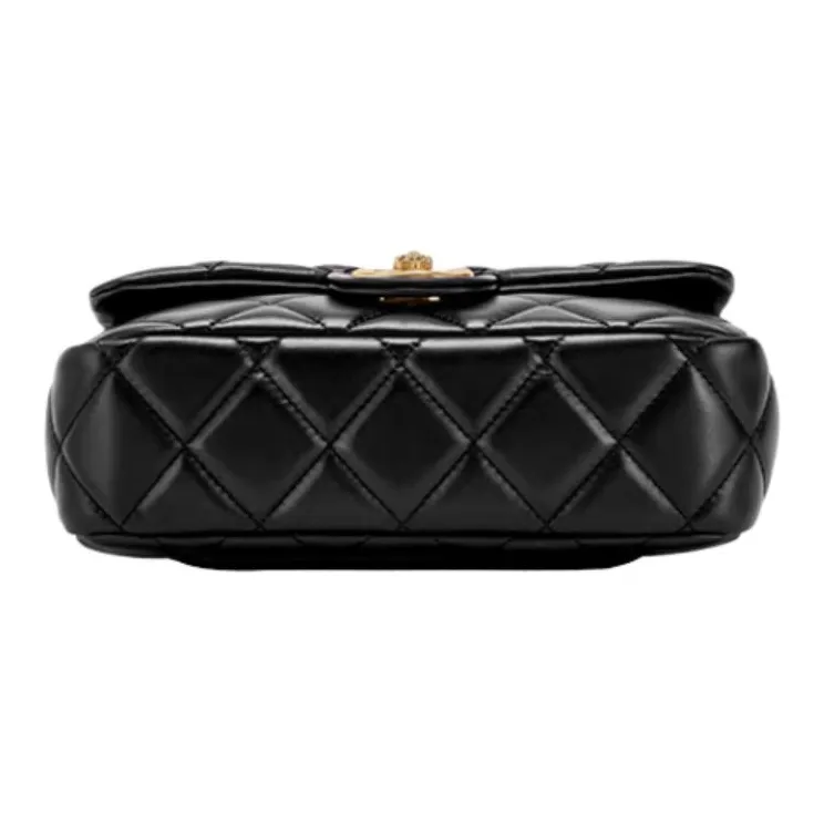 Hush Puppies Synthetic Leather Crossbody Bag Shoulder Bag Medium Size Women's Black-3