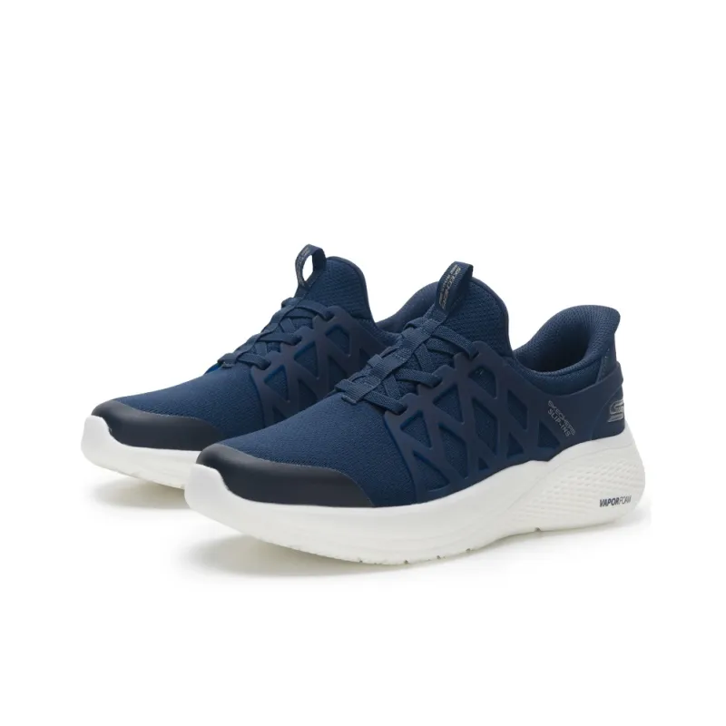 Skechers Bob's Slip Resistant Low Top Casual Shoes Men's Blue-3