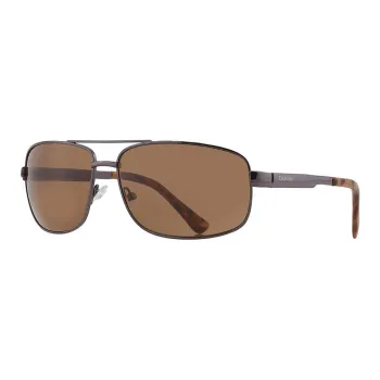 CALVIN KLEIN Metal Aviator Sunglasses Men's Black